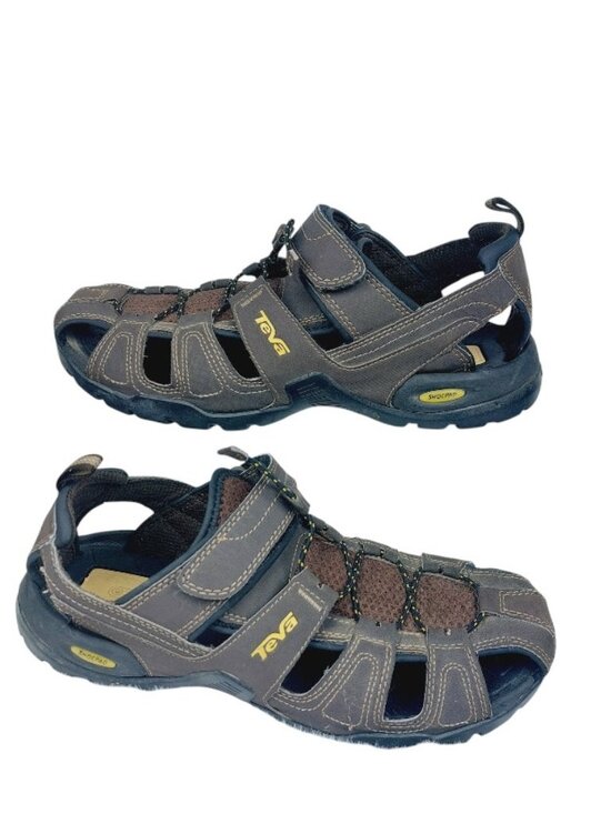Teva Men\'s Brown Forebay Close Toe Breathe Shoc Pad Fisherman Sandal Size 10 main image 4